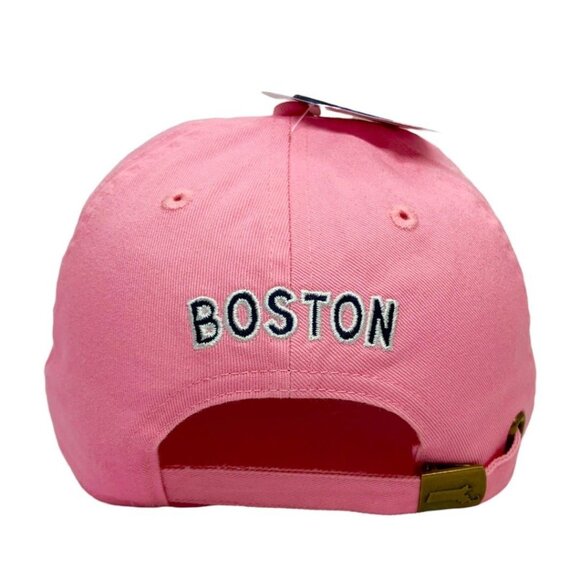 Boston massachusetts pink baseball cap hat for women 100% cotton, adjustable siz - Picture 4 of 5
